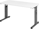 HAMMERBACHER Schreibtisch VOS614/W/G weiß