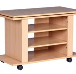 WOHNLING Bürowagen 75,0 x 38,0 x 51,0 cm buche