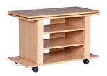 WOHNLING Bürowagen 75,0 x 38,0 x 51,0 cm buche