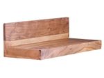 WOHNLING WL1.573 Wandregal MUMBAI Akazie 60 cm x 24 cm x 17 cm