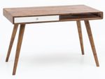 WOHNLING Schreibtisch WL1.962 Sheesham/weiß