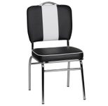 WOHNLING Esszimmerstuhl American Diner WL1.716 schwarz/weiß