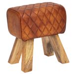 WOHNLING Hocker WL6.092 Echtleder