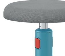 LEITZ Hocker Ergo Cosy 65180061 grau, blau, 1 St.