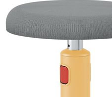 LEITZ Hocker Ergo Cosy 65180019 grau, gelb, 1 St.