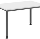 HAMMERBACHER höhenverstellbarer Schreibtisch VHS12/W/G weiß