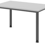 HAMMERBACHER höhenverstellbarer Schreibtisch VHS12/5/G lichtgrau