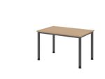 HAMMERBACHER höhenverstellbarer Schreibtisch VHS12/E/G eiche
