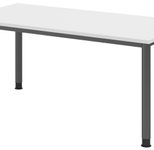 HAMMERBACHER höhenverstellbarer Schreibtisch VHS16/W/G weiß