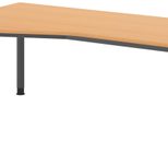 HAMMERBACHER VHS18/6/G höhenverstellbarer Schreibtisch 68,5 - 81 cm buche / grafit