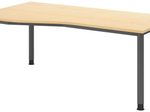 HAMMERBACHER VHS18/3/G höhenverstellbarer Schreibtisch 68,5 - 81 cm ahorn / grafit