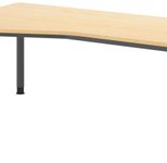 HAMMERBACHER VHS18/3/G höhenverstellbarer Schreibtisch 68,5 - 81 cm ahorn / grafit