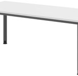 HAMMERBACHER höhenverstellbarer Schreibtisch VHS19/W/G weiß