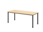 HAMMERBACHER VHS19/3/G höhenverstellbarer Schreibtisch 68,5 - 81 cm ahorn / grafit