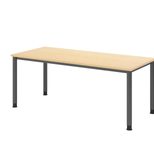 HAMMERBACHER VHS19/3/G höhenverstellbarer Schreibtisch 68,5 - 81 cm ahorn / grafit