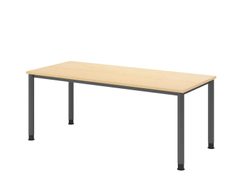 HAMMERBACHER VHS19/3/G höhenverstellbarer Schreibtisch 68,5 - 81 cm ahorn / grafit