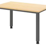 HAMMERBACHER höhenverstellbarer Schreibtisch VQS12/3/G ahorn