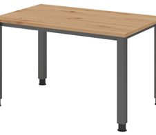 HAMMERBACHER höhenverstellbarer Schreibtisch VQS12/R/G asteiche