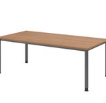 HAMMERBACHER höhenverstellbarer Schreibtisch VHS2E/N/G nussbaum