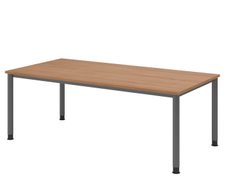 HAMMERBACHER höhenverstellbarer Schreibtisch VHS2E/N/G nussbaum