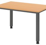 HAMMERBACHER höhenverstellbarer Schreibtisch VQS12/6/G buche