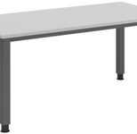 HAMMERBACHER höhenverstellbarer Schreibtisch VQS16/5/G lichtgrau