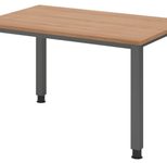 HAMMERBACHER höhenverstellbarer Schreibtisch VQS12/N/G nussbaum