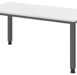 HAMMERBACHER höhenverstellbarer Schreibtisch VQS16/W/G weiß