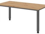 HAMMERBACHER höhenverstellbarer Schreibtisch VQS16/R/G asteiche