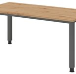 HAMMERBACHER höhenverstellbarer Schreibtisch VQS16/R/G asteiche