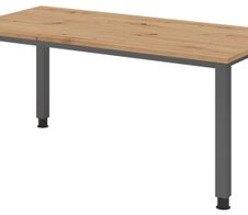 HAMMERBACHER höhenverstellbarer Schreibtisch VQS16/R/G asteiche