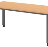 HAMMERBACHER höhenverstellbarer Schreibtisch VQS19/6/G buche