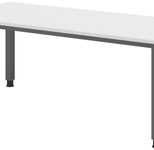 HAMMERBACHER höhenverstellbarer Schreibtisch VQS19/W/G weiß