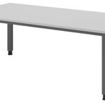 HAMMERBACHER höhenverstellbarer Schreibtisch VQS2E/5/G lichtgrau