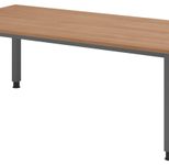 HAMMERBACHER höhenverstellbarer Schreibtisch VQS2E/N/G nussbaum