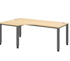 HAMMERBACHER VQS82/3/G höhenverstellbarer Schreibtisch 68,5 - 81 cm ahorn / grafit