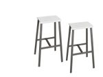 HAMMERBACHER Barhocker weiß (2er-Set)
