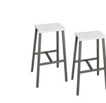HAMMERBACHER Barhocker weiß (2er-Set)