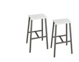 HAMMERBACHER Barhocker weiß (2er-Set)