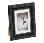 walther design Bilderrahmen Barock 26,9 x 36,9 cm schwarz, silber
