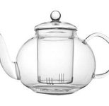 bredemeijer Teekanne 1,0 l transparent, schwarz