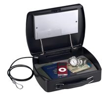 Master Lock® P008EML Tragbarer Tresor schwarz