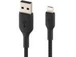 Belkin BoostCharge geflochtenes 1 m USB-A/Lightning Kabel, schwarz
