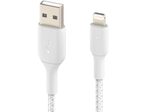 Belkin BoostCharge geflochtenes 1 m USB-A/Lightning Kabel, weiß