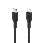 Belkin BoostCharge geflochtenes 2 m USB-C/Lightning Kabel, schwarz