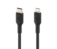 Belkin BoostCharge geflochtenes 2 m USB-C/Lightning Kabel, schwarz