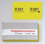 WOLF & APPENZELLER Doppelnummernblöcke 0001-0100, 0101-0200, 0201-0300, 0301-0400, 0401-0500