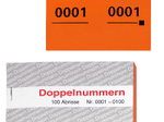 WOLF & APPENZELLER Doppelnummernblöcke orange
