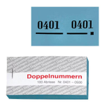 WOLF & APPENZELLER Doppelnummernblöcke blau