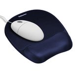 Fellowes Mousepad mit Handgelenkauflage Memory Foam dunkelblau